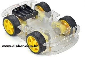 Kit Chassi 4 Rodas dlabor